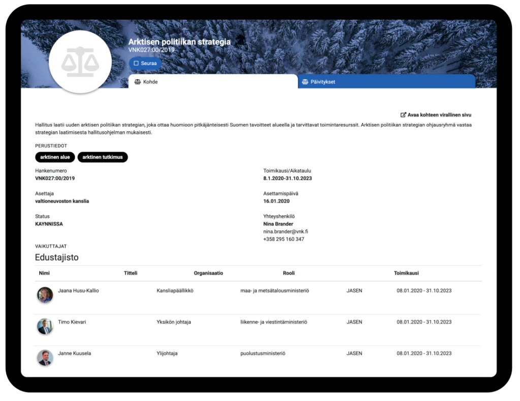 Legislative Projects